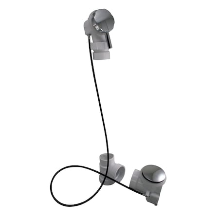 Westbrass Rapid Flow 2 Ball Joint Head PVC Cable Drive W/ 45 in Cable in Polished Chrome D52P45BJ-26